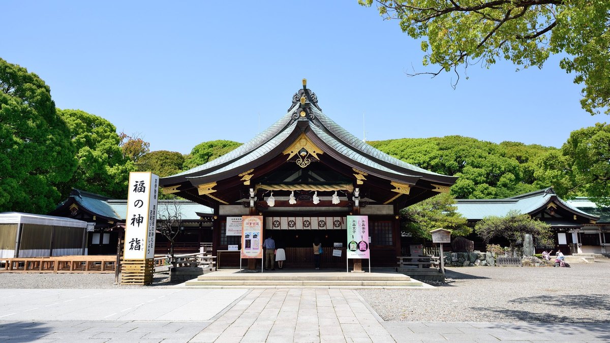 真清田神社の風景