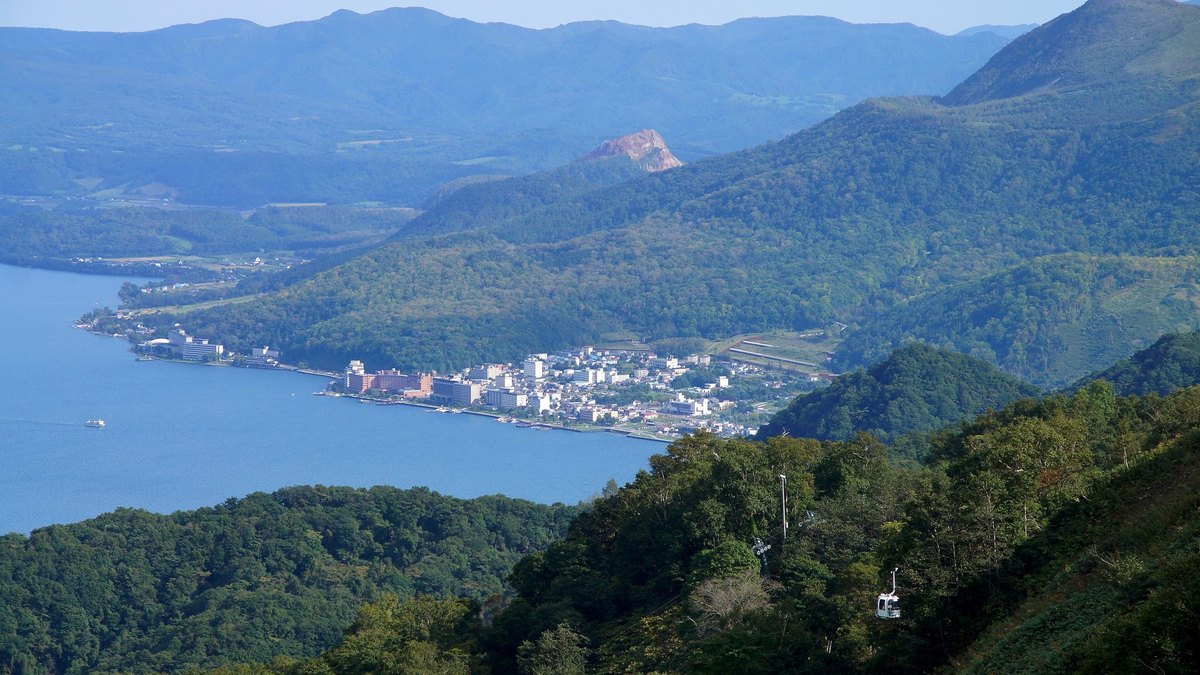 洞爺湖温泉の風景