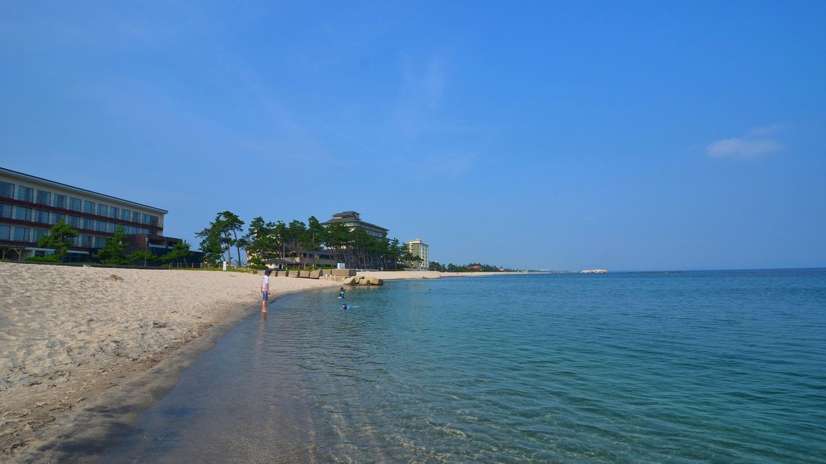 皆生温泉の風景