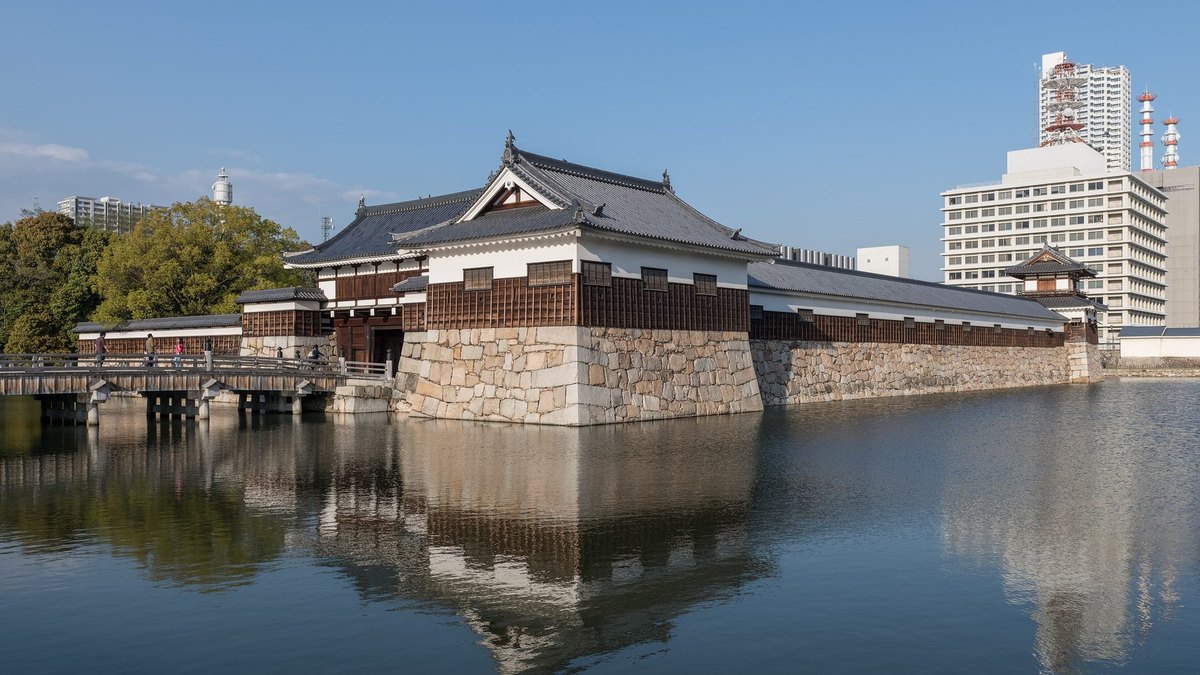 広島城の風景