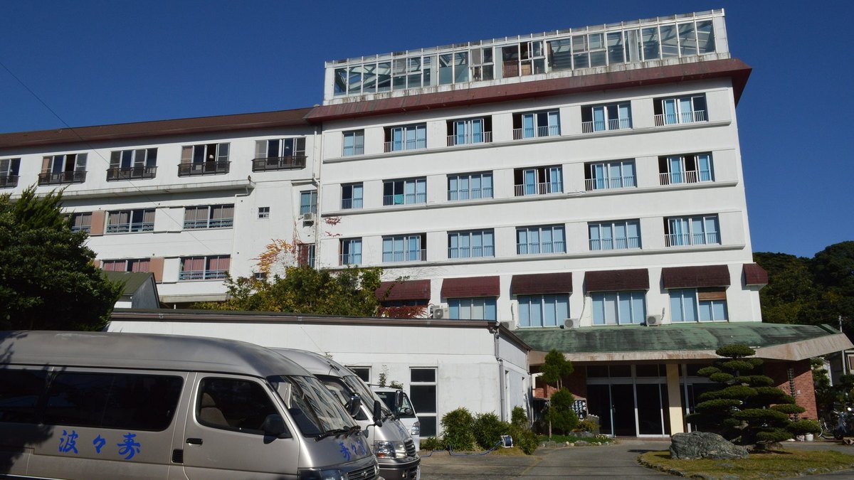 鳥羽市旅館街の風景