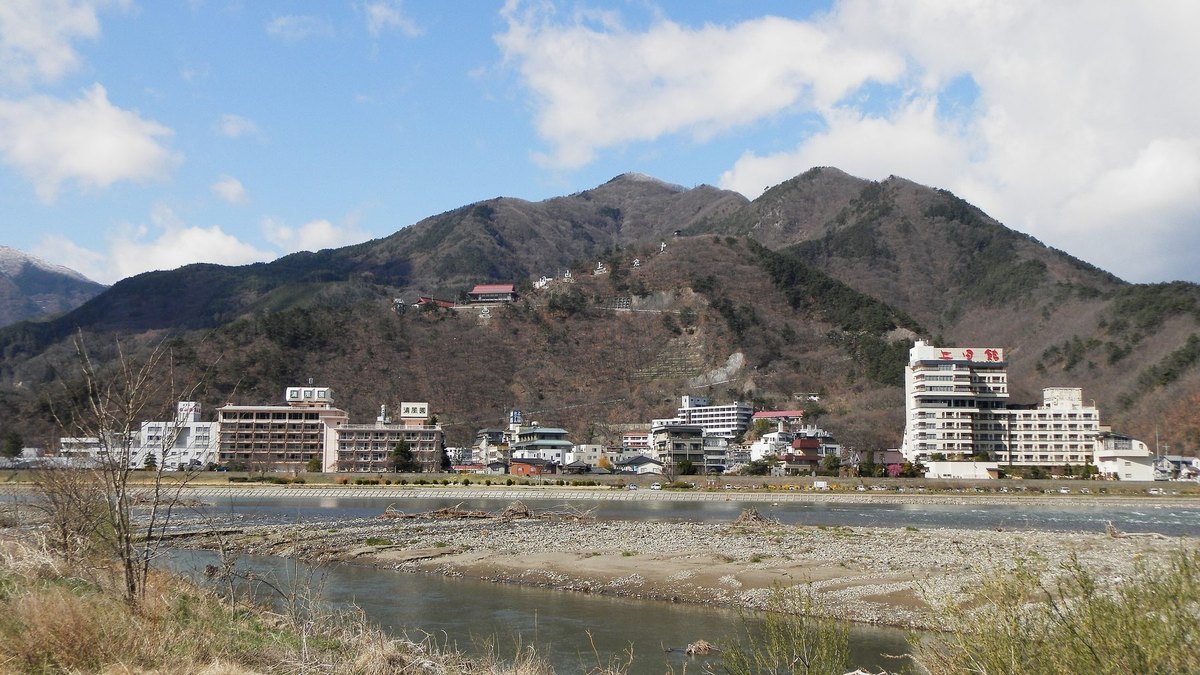 戸倉上山田温泉の風景
