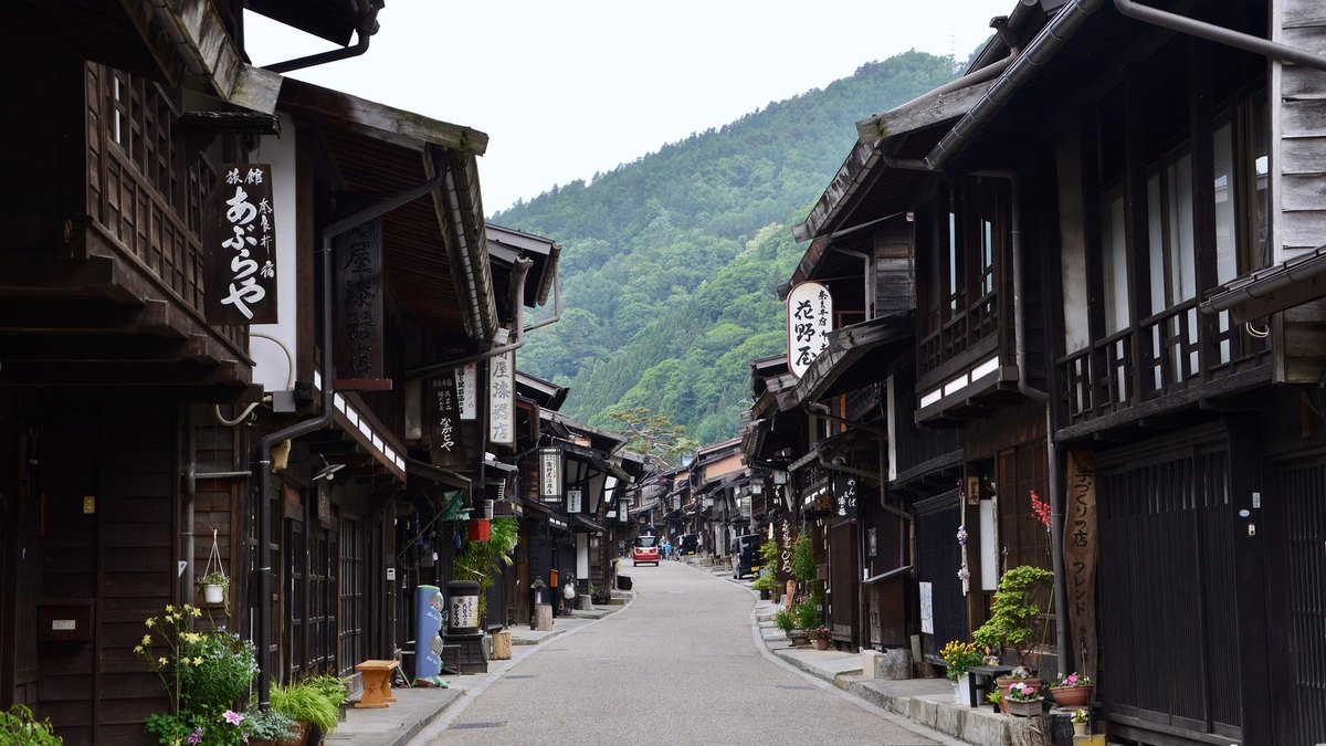 奈良井宿の風景