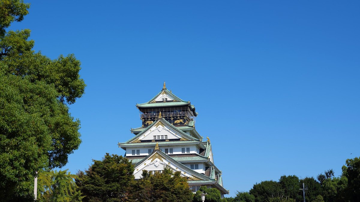 大阪城の風景