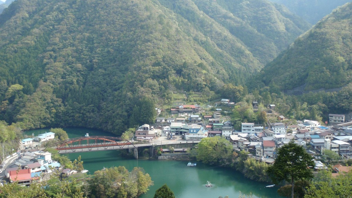 十津川温泉の風景