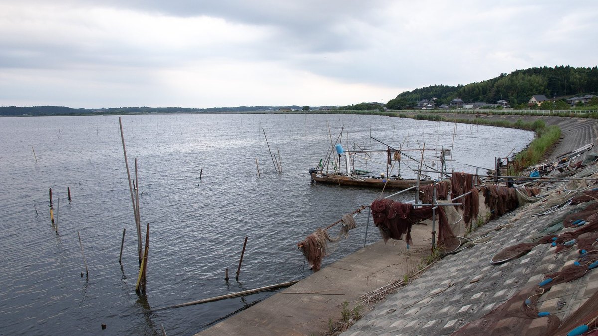 涸沼の風景