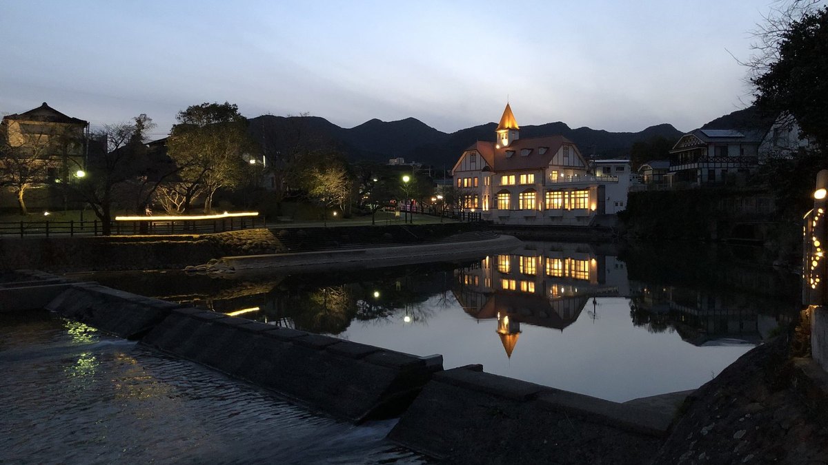 嬉野温泉の風景