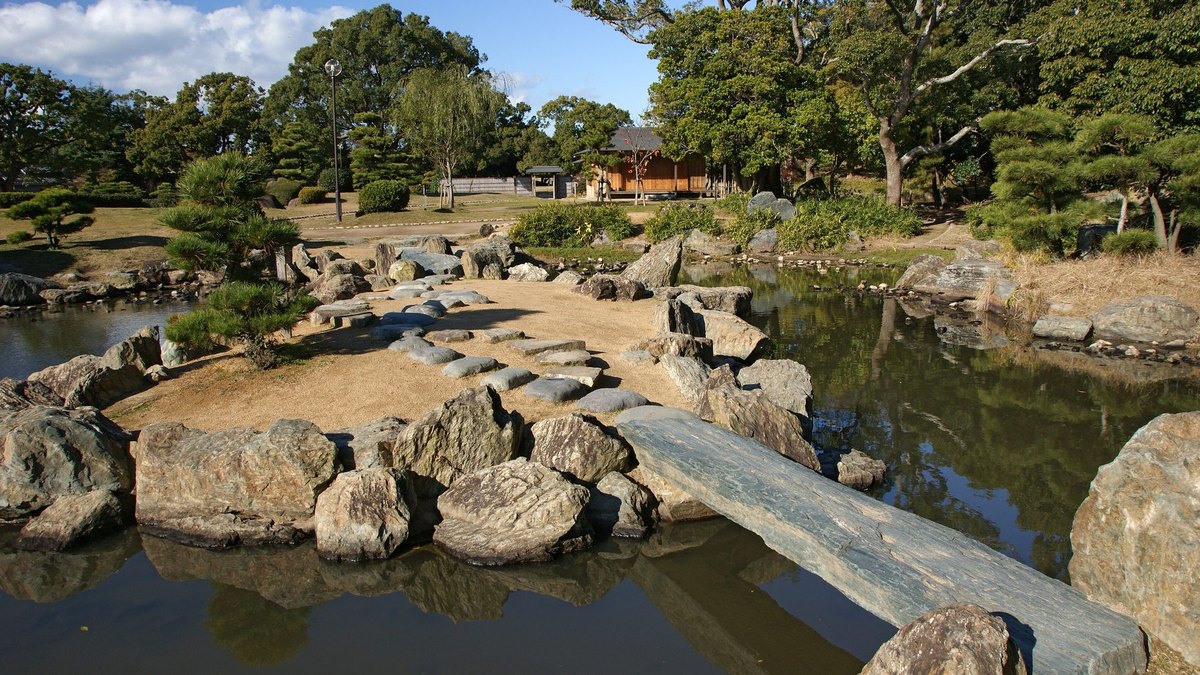 明石公園（明石城跡）の風景