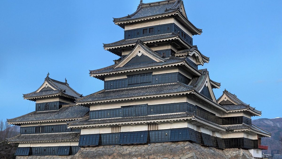 松本城の風景