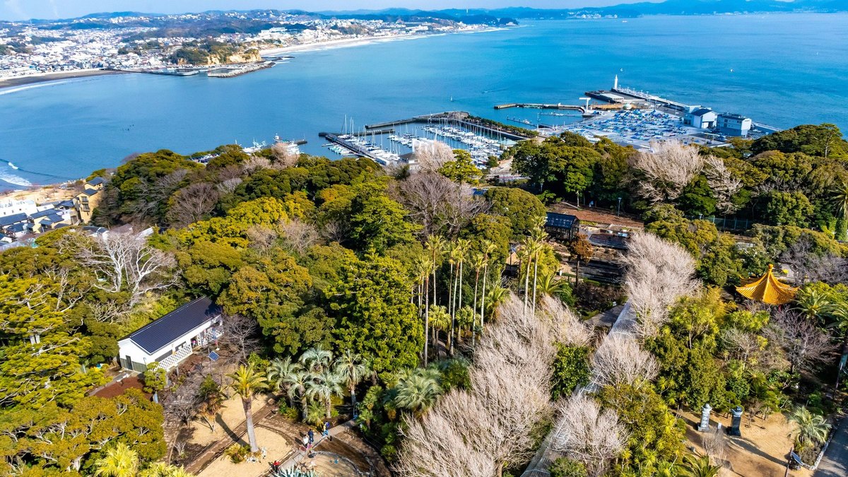 湘南海岸・江の島の風景