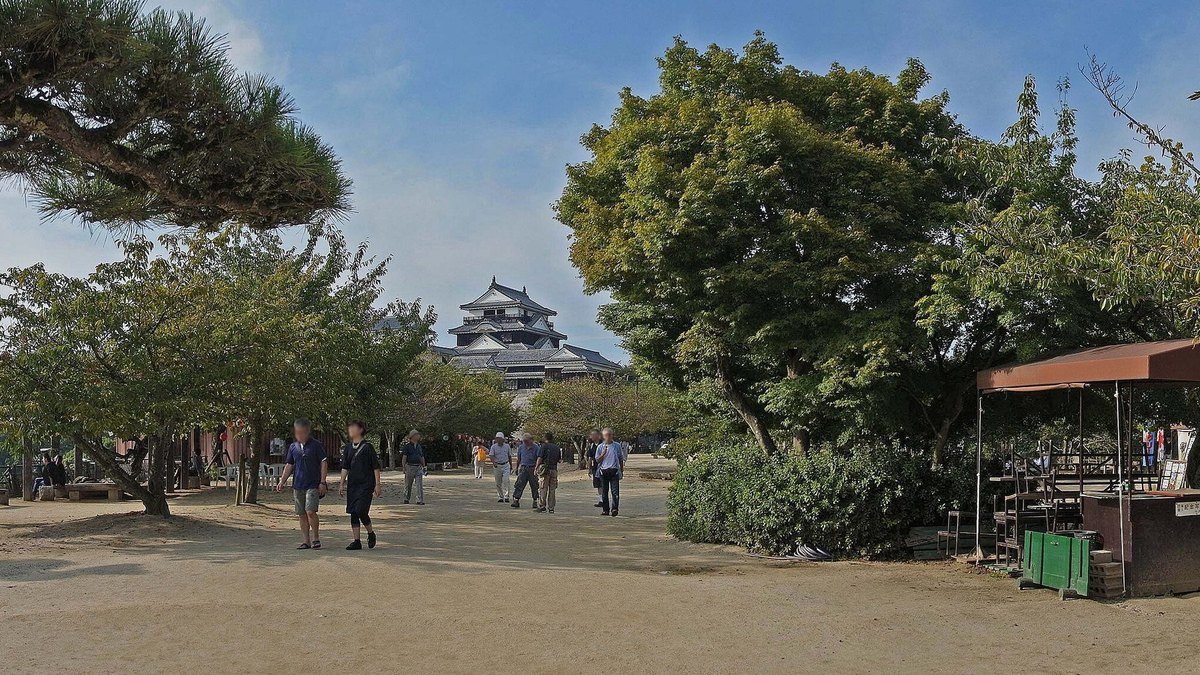 松山城の風景